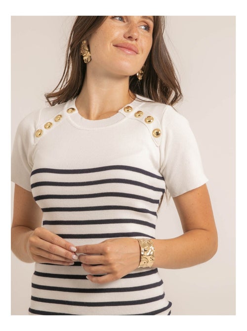 Vestido corto marinero INIA - Kiabi