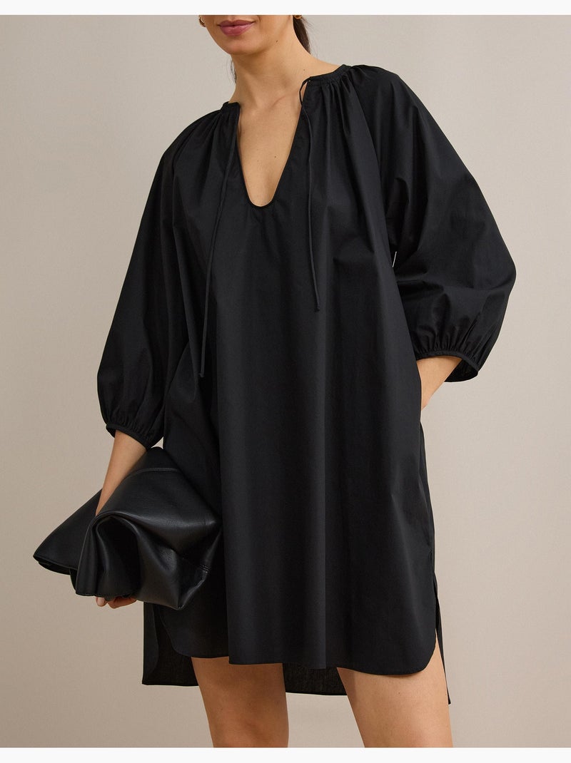 Vestido corto, mo fashion Negro - Kiabi
