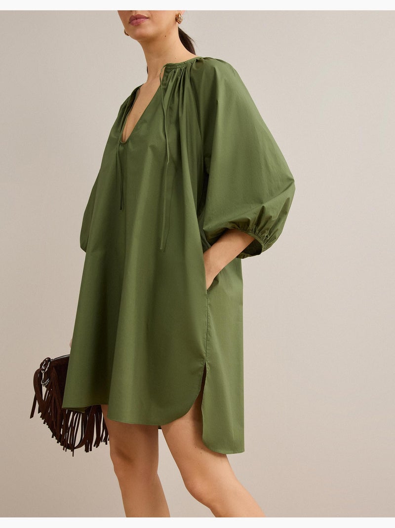 Vestido corto, mo fashion Verde - Kiabi
