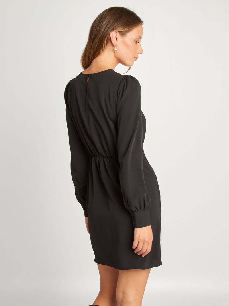 Vestido corto negro - Kiabi