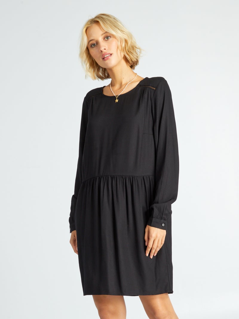 Vestido corto Negro - Kiabi