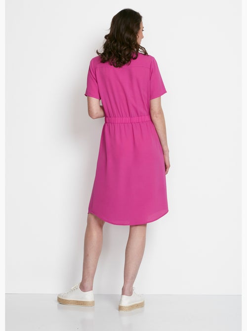 Vestido corto, recto y con cintura elástica. - Afibel - Kiabi