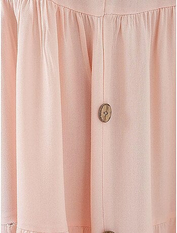 Vestido corto sin mangas con botones bdart