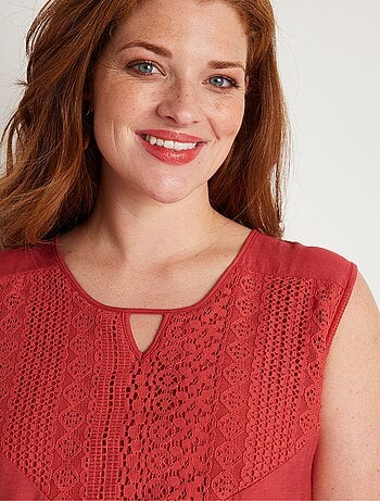 Vestido corto sin mangas con volantes - Afibel