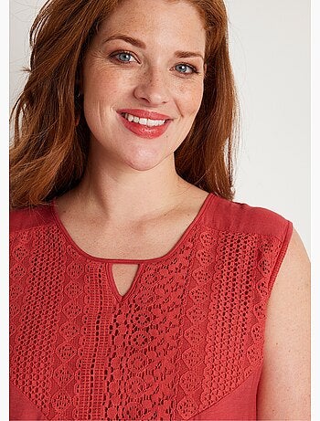 Vestido corto sin mangas con volantes - Afibel