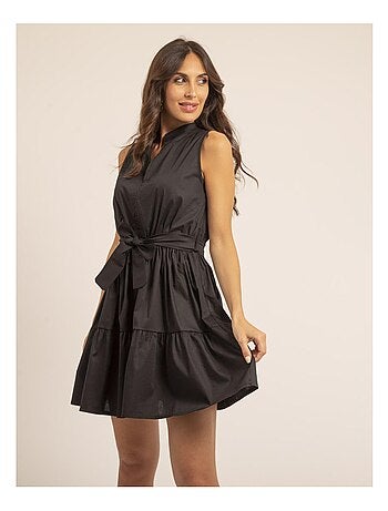 Vestido corto sin mangas ISOLINA