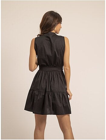 Vestido corto sin mangas ISOLINA