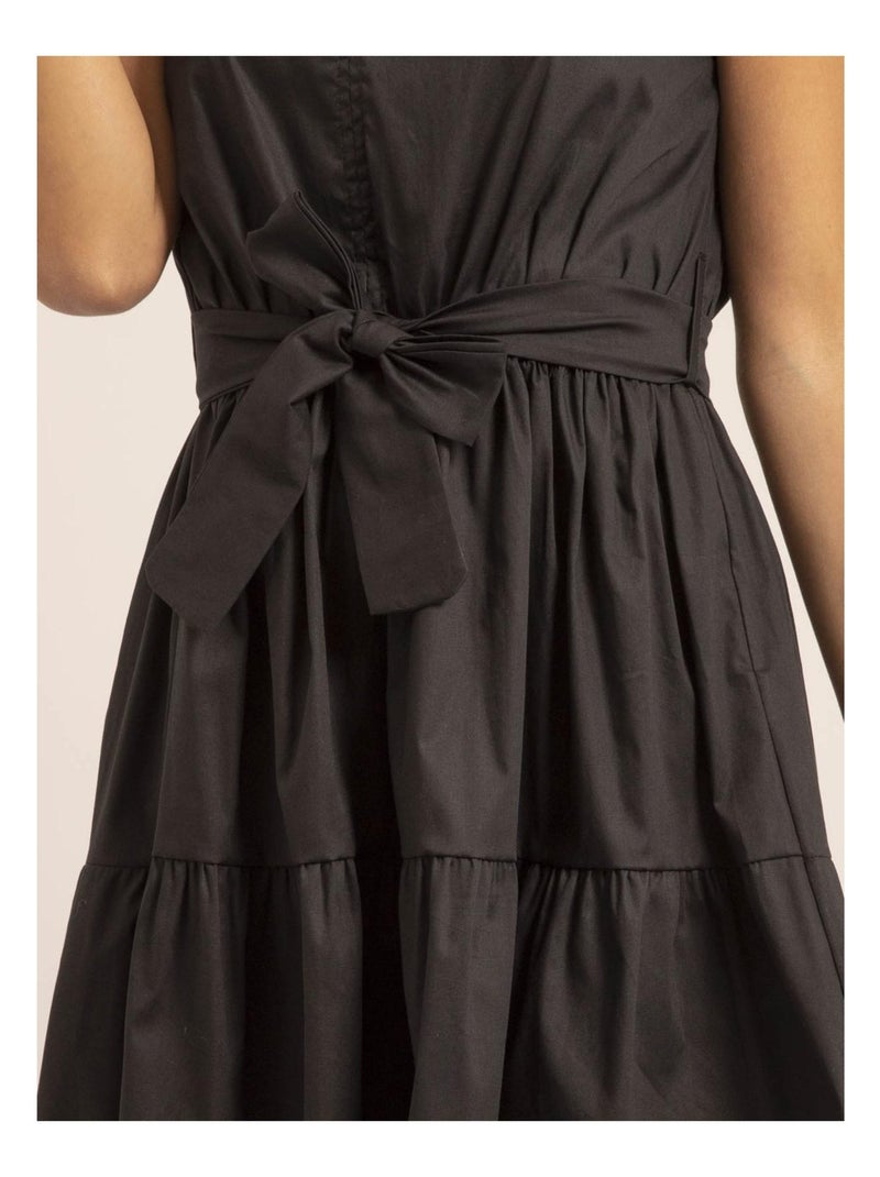 Vestido corto sin mangas ISOLINA Negro - Kiabi