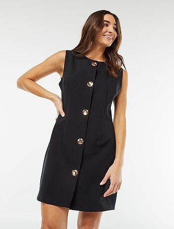 Vestido corto sin mangas