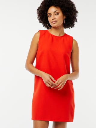 Vestido corto sin mangas