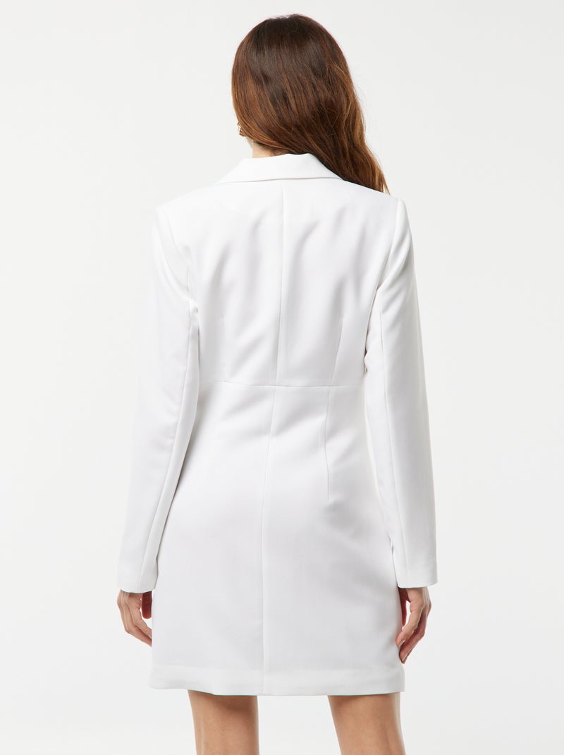Vestido corto tipo de traje BLANCO - Kiabi