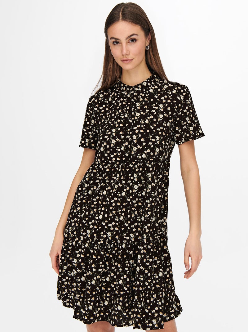 Vestido corto vaporoso 'JDY' NEGRO - Kiabi