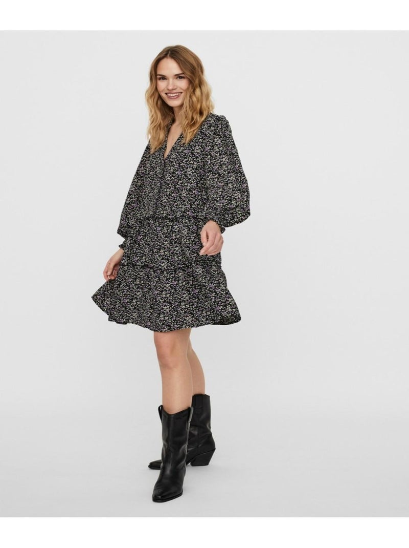 Vestido corto Vero Moda Negro Negro - Kiabi