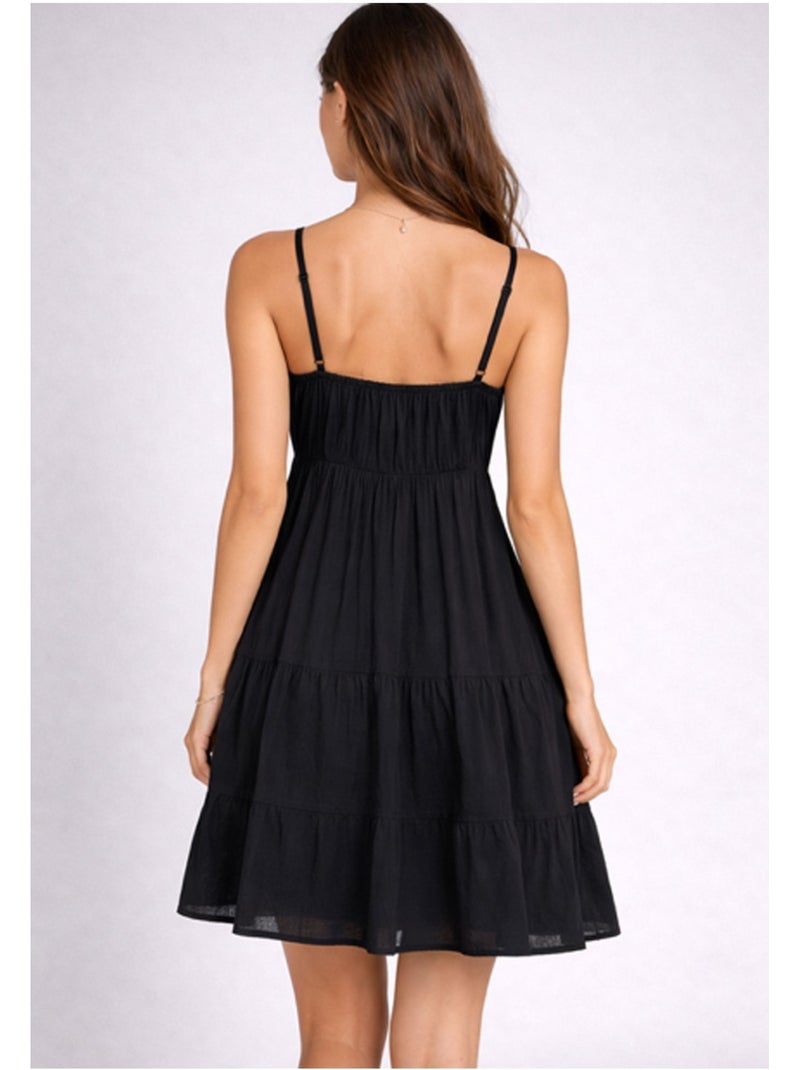 Vestido corto Vero Moda Negro Negro - Kiabi