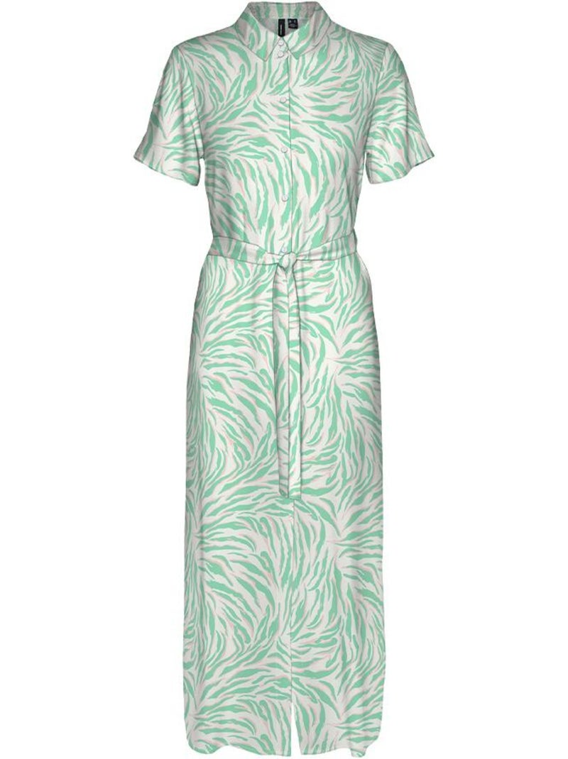 Vestido Corto Vero Moda para Mujer Blanco Verde claro - Kiabi