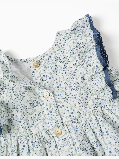 Vestido + cubrepañal de algodón con motivo floral You&Me - Kiabi