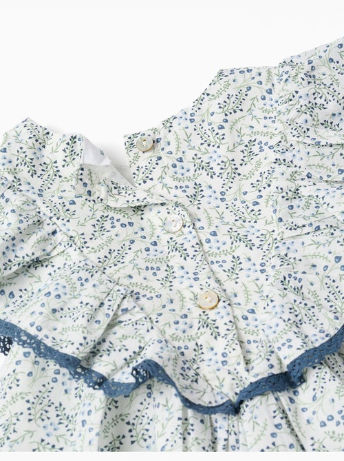 Vestido + cubrepañal de algodón y con motivo floral You&Me - Kiabi