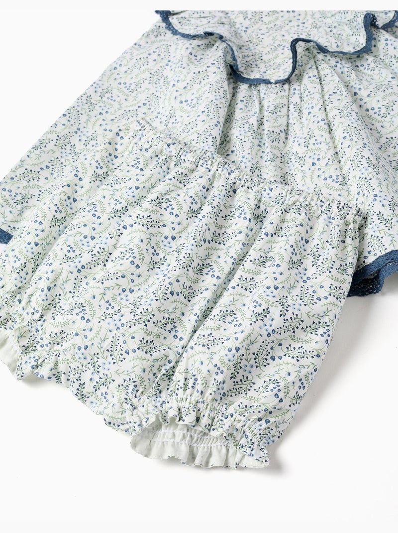 Vestido + cubrepañal de algodón y con motivo floral You&Me Beige claro - Kiabi