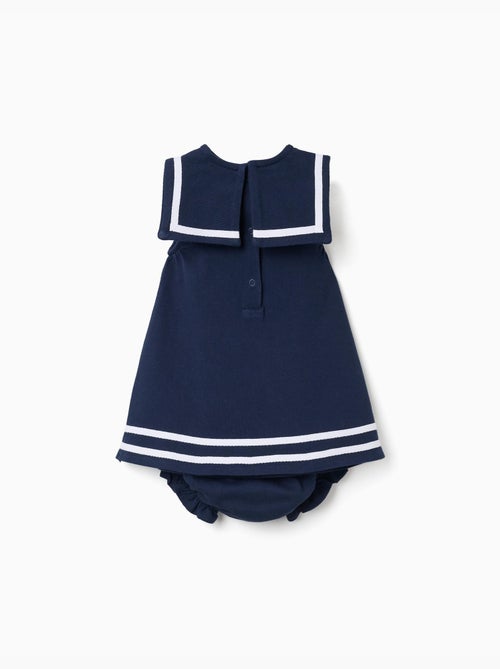 Vestido + cubrepañal en piqué de algodón - Kiabi