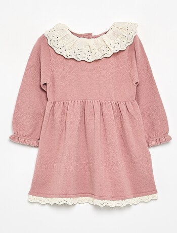 Vestido cuello Claudine + leotardos