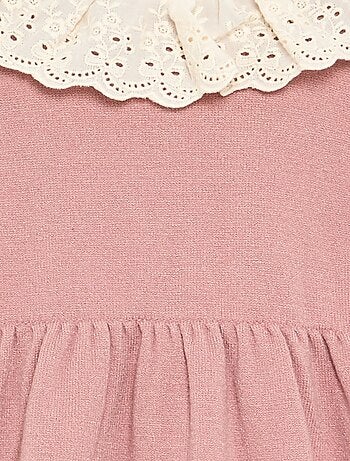 Vestido cuello Claudine + leotardos