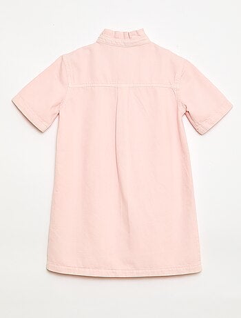 Vestido cuello mao en vaquero