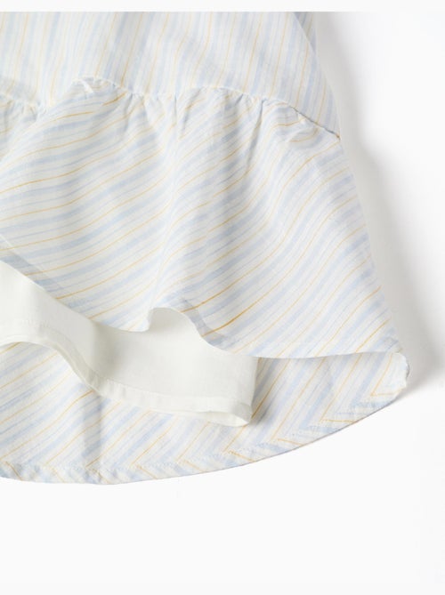 Vestido de algodón a rayas con forro B&S - Kiabi