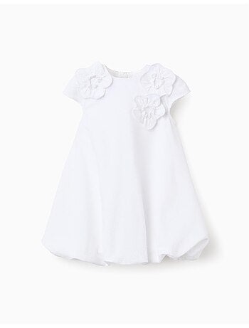 Vestido de algodón con efecto globo