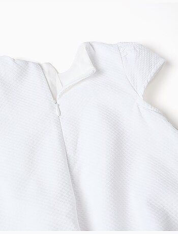 Vestido de algodón con efecto globo