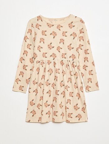 Vestido de algodón con estampado