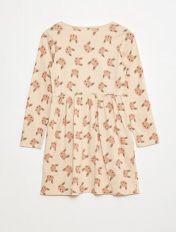 Vestido de algodón con estampado
