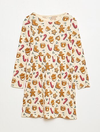 Vestido de algodón con estampado