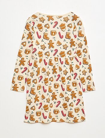 Vestido de algodón con estampado