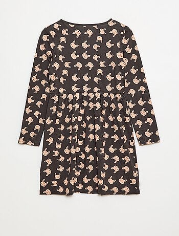 Vestido de algodón con estampado