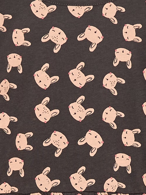 Vestido de algodón con estampado - Kiabi