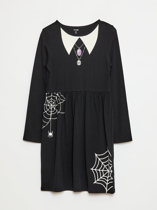 Vestido de algodón con estampado - Kiabi