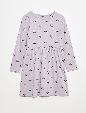 Vestido de algodón con estampado