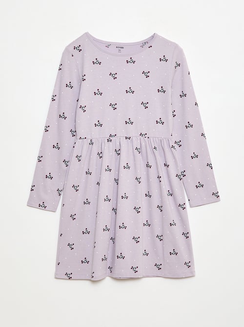 Vestido de algodón con estampado - Kiabi