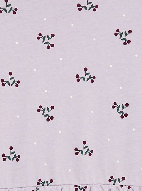 Vestido de algodón con estampado - Kiabi