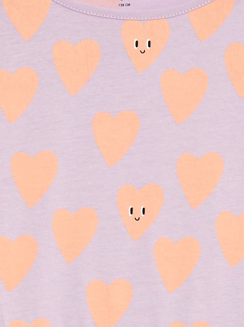 Vestido de algodón con estampado - Kiabi