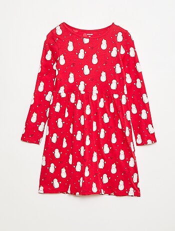 Vestido de algodón con estampado