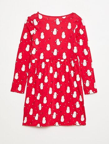 Vestido de algodón con estampado