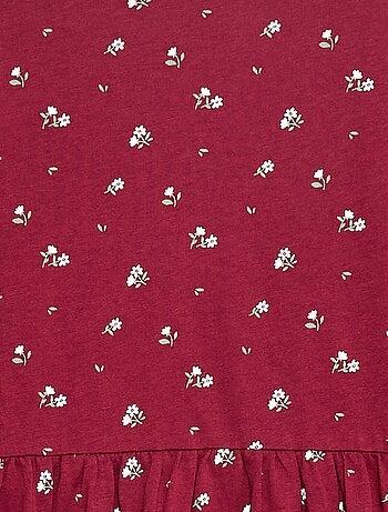 Vestido de algodón con estampado