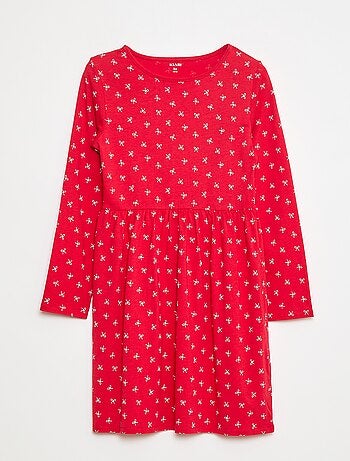 Vestido de algodón con estampado