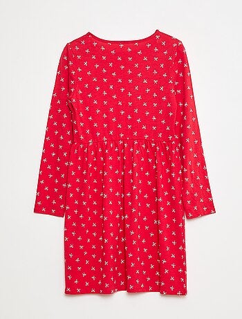 Vestido de algodón con estampado