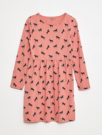 Vestido de algodón con estampado