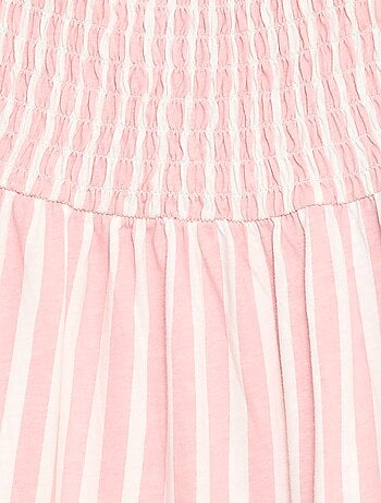 Vestido de algodón de tirantes finos con estampado