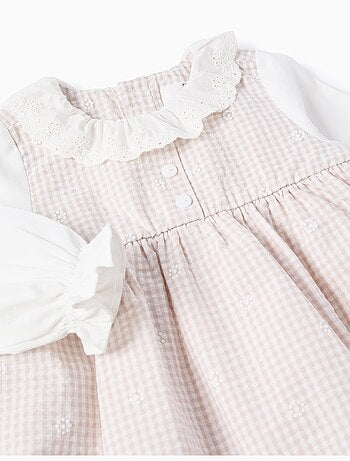 Vestido de algodón con vichy