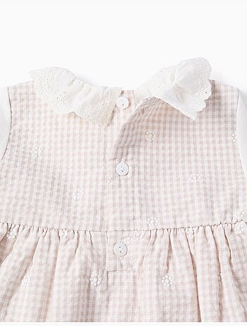 Vestido de algodón con vichy