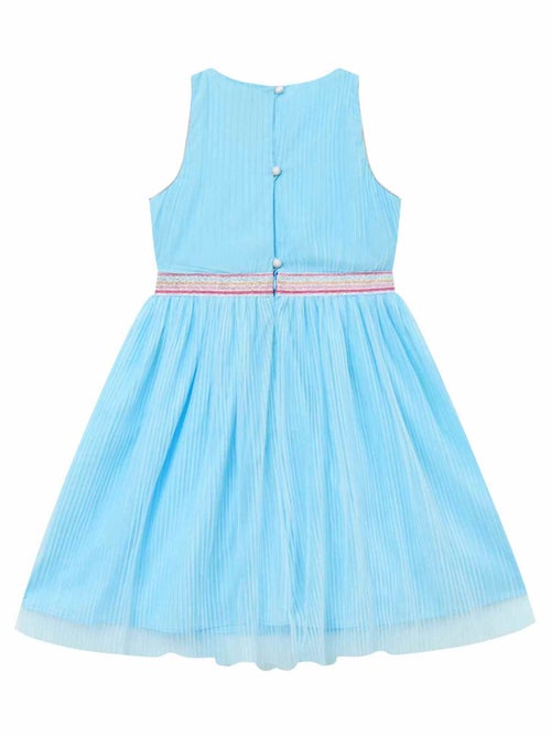 Vestido de ceremonia para niña | Tul azul cielo y lentejuelas | HEPBURN - Kiabi